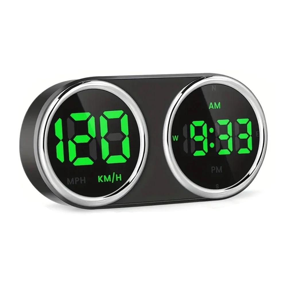 Auto-Head-Up-GPS, digitaler Tachometer, Zeituhr, GPS, HUD, Übergeschwindigkeitsalarm, KMH, MPH, Geschwindigkeitsmesser, 7-farbig, für alle Autos, Plug-and-Play-Autozubehör