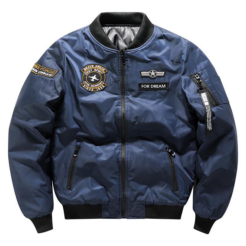 Wendbare MA1 Piloten-Baseballjacke aus Baumwolle für Herren – Arbeitskleidung für Herbst/Winter, große Größe, verdicktes Design 6XL