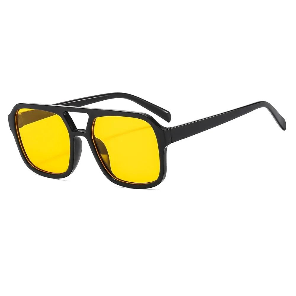 Neue Mode Frauen Brille Marke Designer Luxus Sonnenbrille Sexy Cat Eye Sonnenbrille Weibliche Vintage UV400 Brillen Yellow lens schwarz