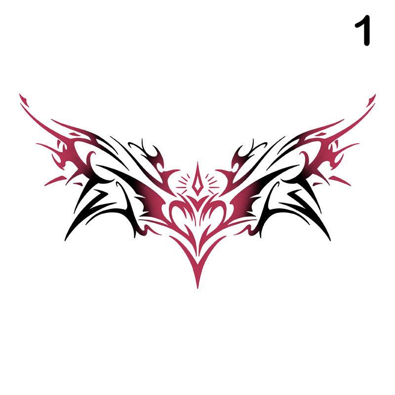 Sexy Herz Design temporäre Tattoo Aufkleber Frauen wasserdicht gefälschte Tattoo Kunst Sexy Simulation Nabel Brust Aufkleber