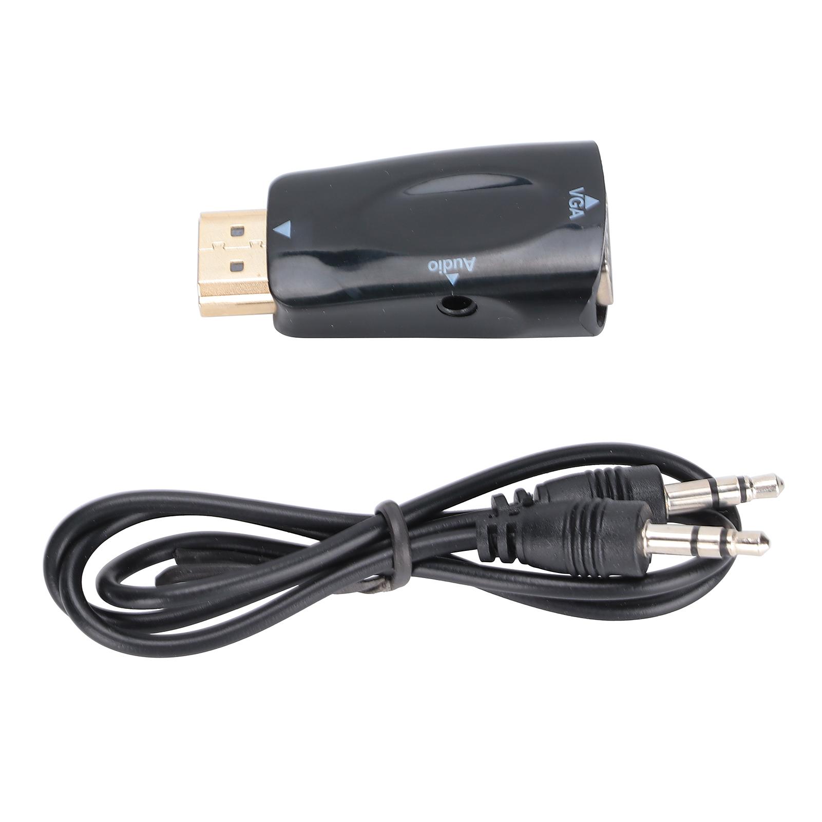 HighDefinition Multimedia Interface zu VGA Adapter Weiblichen zu Männlichen 1080P Konverter Mit Audio Kabel