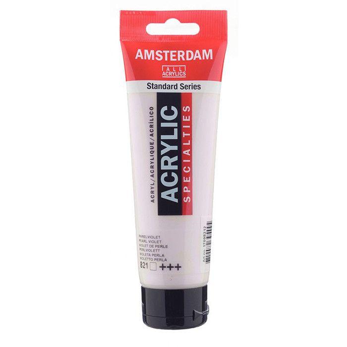 Acrylfarbe - Amsterdam - Acrilico Standard - 120 ml - Perlmuttviolett - Lichtbeständig