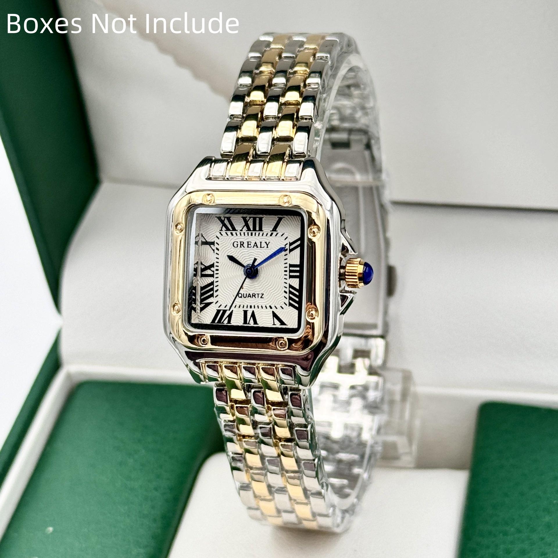 Neue Damen Armbanduhr Leichter Luxus Marke Business Gold Edelstahl Mode Damenuhr Quarz Armbanduhr