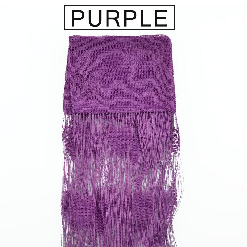 100*200Cm Romantische herzförmige String Gardinen für Wohnzimmer Schlafzimmer Vorhang violett