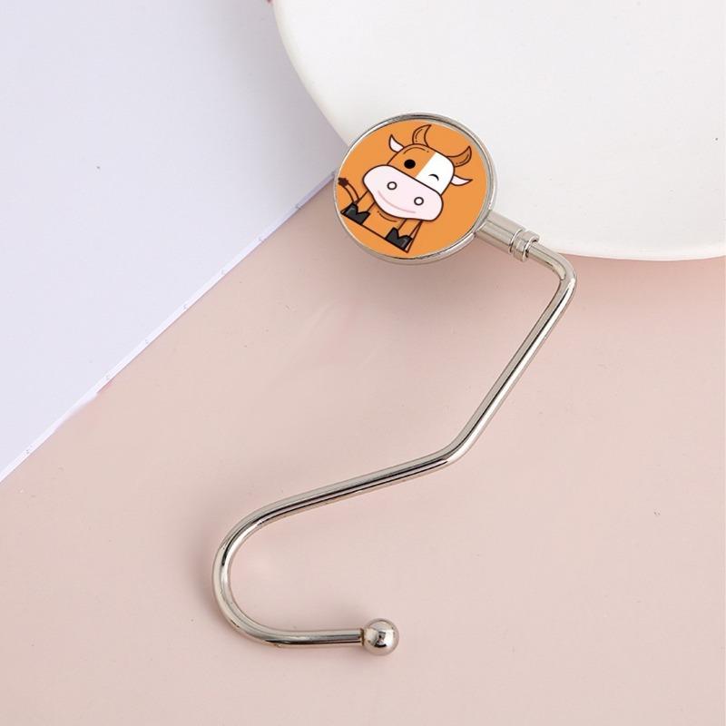 Haken Abnehmbarer Schreibtisch für Büro Schreibtisch für Schülertasche Desktop-Haken Tragbarer Beistelltisch für Schule Schreibtischtasche Randhaken  yellow ox