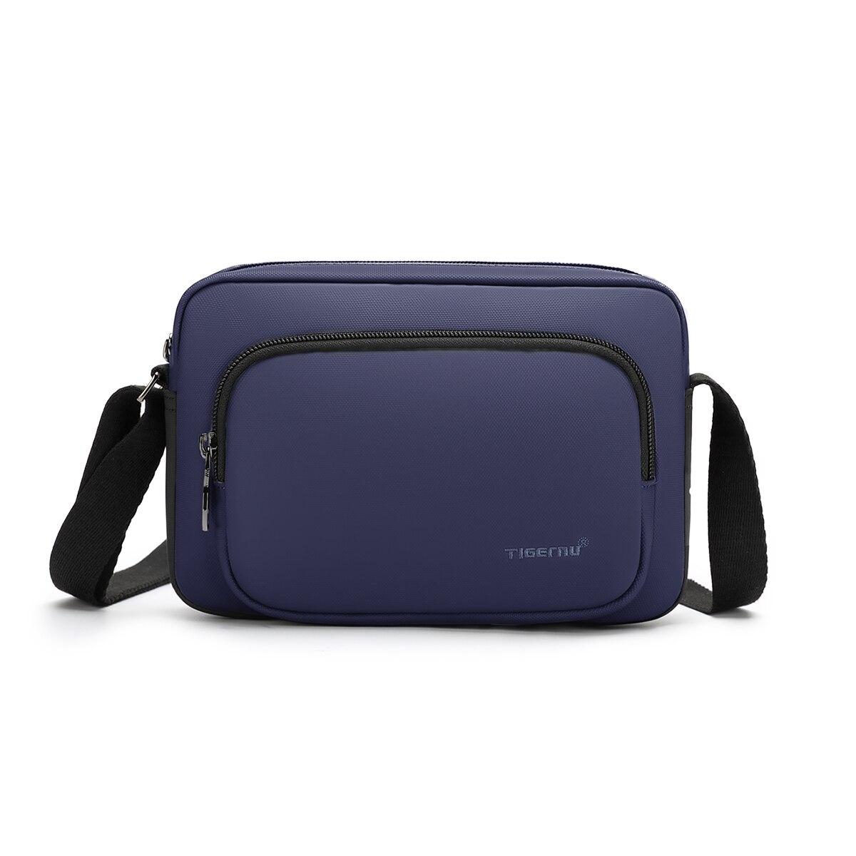 Tigernu 2021 Neue hochwertige wasserdichte Casual Umhängetasche leichte Umhängetasche für Männer Mode Umhängetasche für Frauen 22cm*8cm*14.5cm blau
