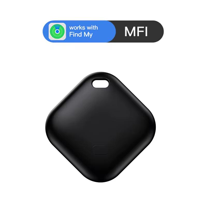 Smart Tag Tracker für große Entfernungen, funktioniert mit Apple Find My Anti-Lost-Erinnerungsgerät, MFI-zertifizierter Bluetooth-Tracker, Schlüsselfinder für Kinder und Haustiere schwarz