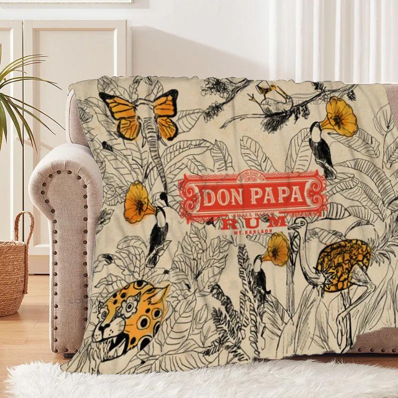 Don Papa Rum Wein Kunstmuster Decke Tiere Flanelldecke Gemütliche Faule Sofabezug Decke Super Weiches Laken Matratzen 150x200cm