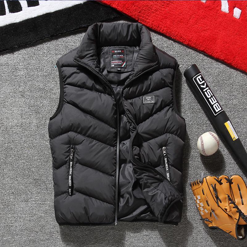 Outdoor Herren Weste Outdoor Kleidung Herren Herren Daunen Baumwolle Rote Weste Werbeweste XXXXL schwarz