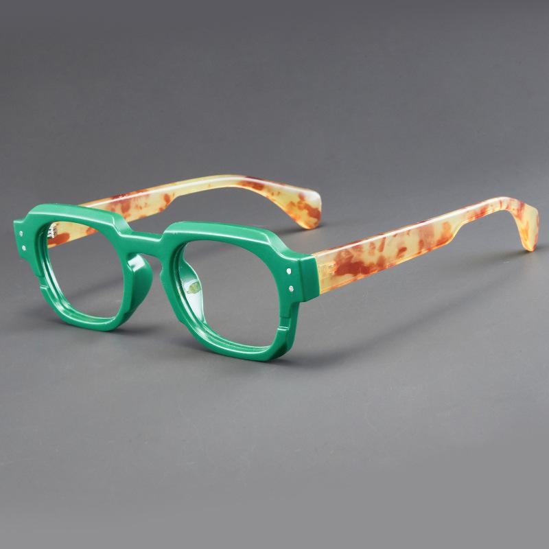 Lässige Herren-Lesebrille Modischer Großer Eckiger Rahmen Fernsicht Brille Mit Dioptrien Klassisch Vintage Altersweitsicht Brille +2