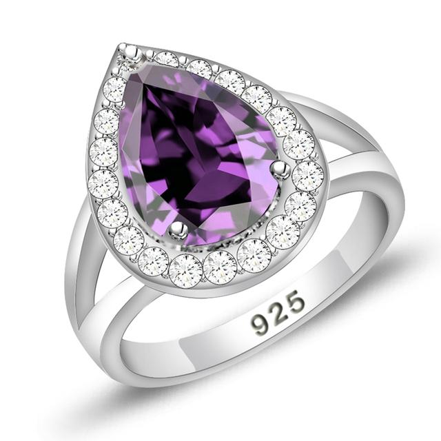 Wassertropfenring Grün Zirkonia Weiß Zirkonia Für Damen Hochzeit Hochzeit /Verlobung /Party /Geschenke Ring 8