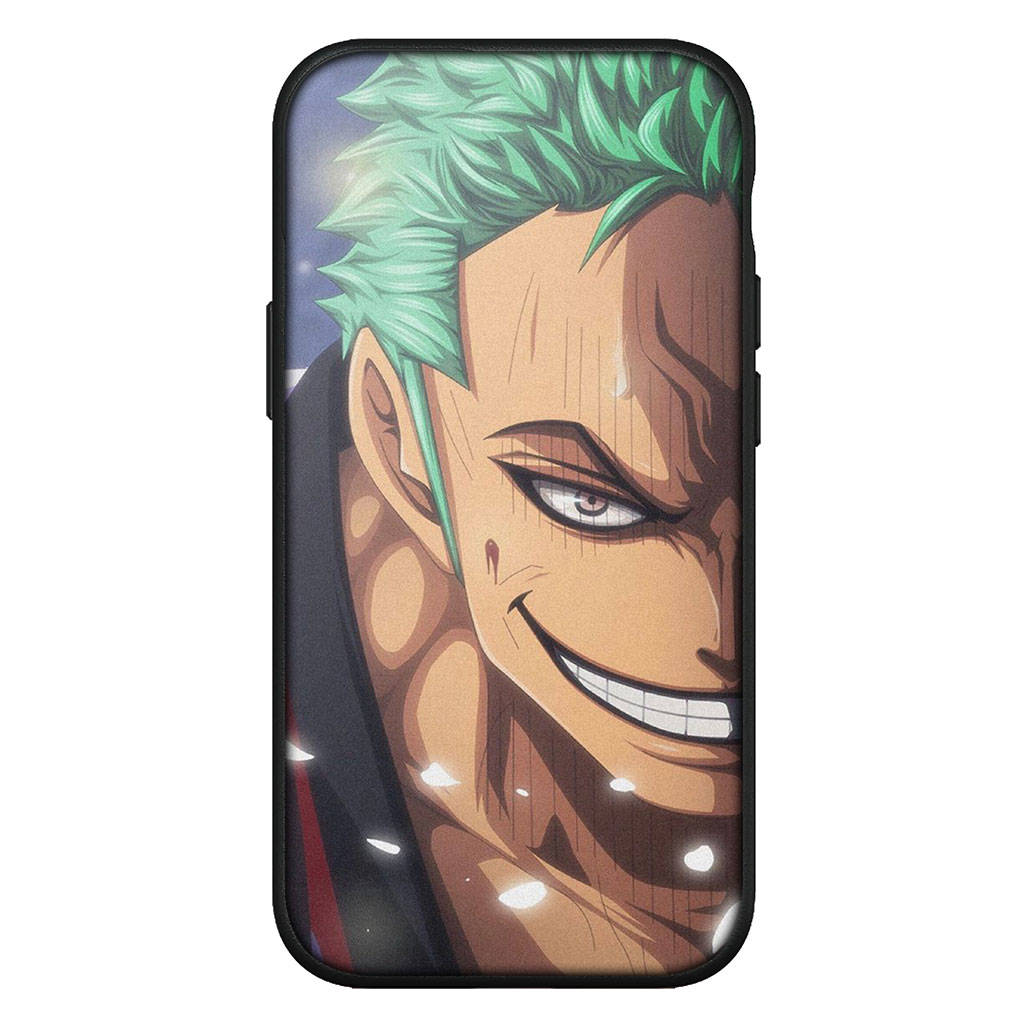 für iPhone 15 14 Xiaomi Redmi Note 13 12 11 Pro Max X 8 7 XR Samsung Galaxy A15 S24 S23 A05 Huawei OPPO Roronoa Zoro One Anime Luffy Piece Handyhülle for Samsung Galaxy A71 rehbraun