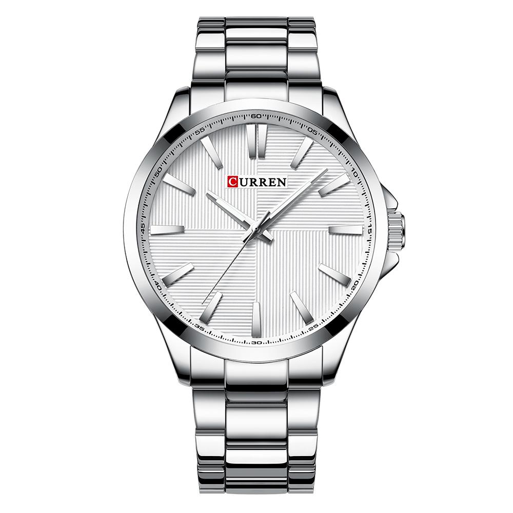 CURREN 8322 Herrenuhr Herren Sportuhr Herren wasserdichte Outdoor-Armbanduhr Herrenuhr Herren Quarzuhr weiß