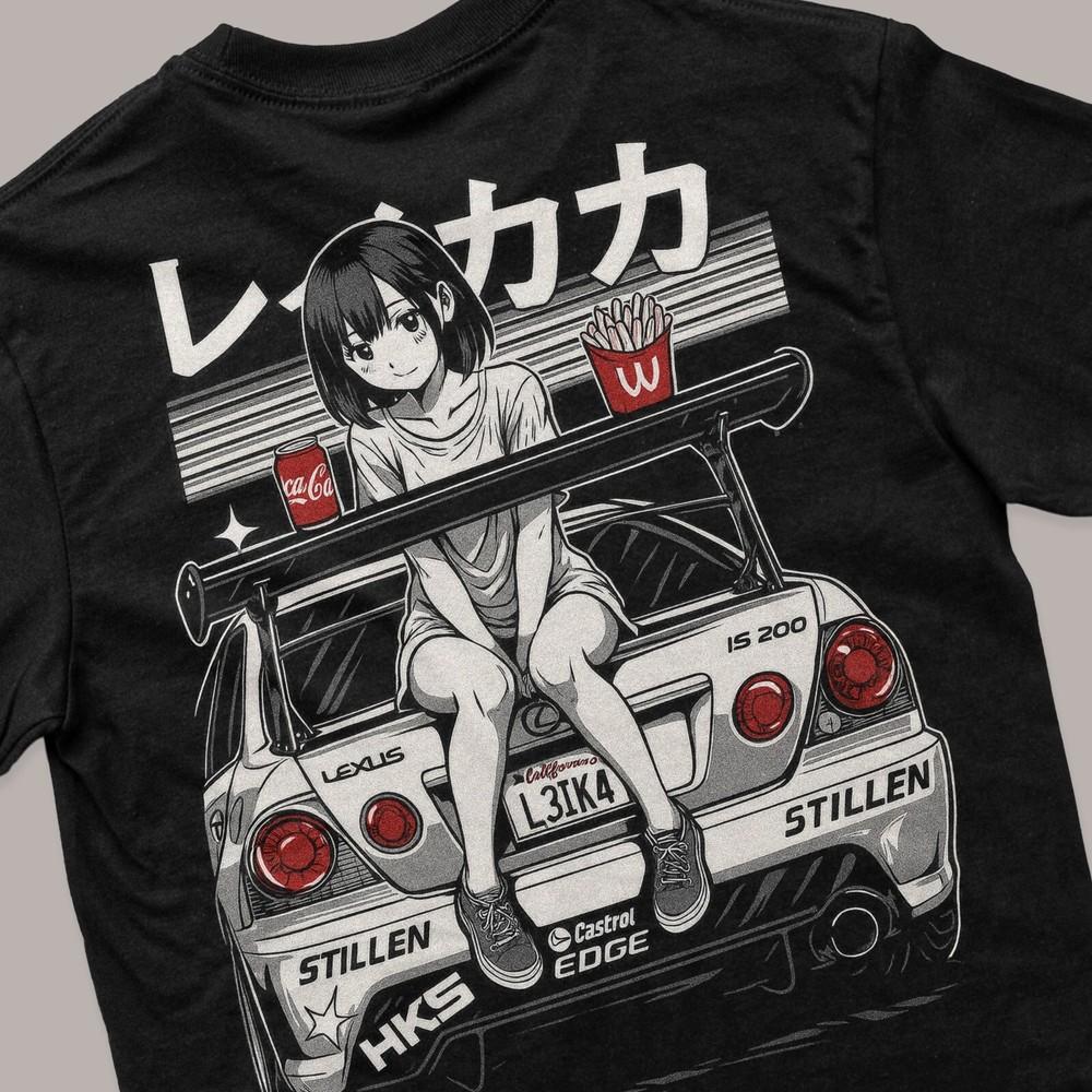 Anime Tuning Mars Retro NOS Manga Inspiriertes T-Shirt Cartoons Japan JDM GTR Supra 2XL