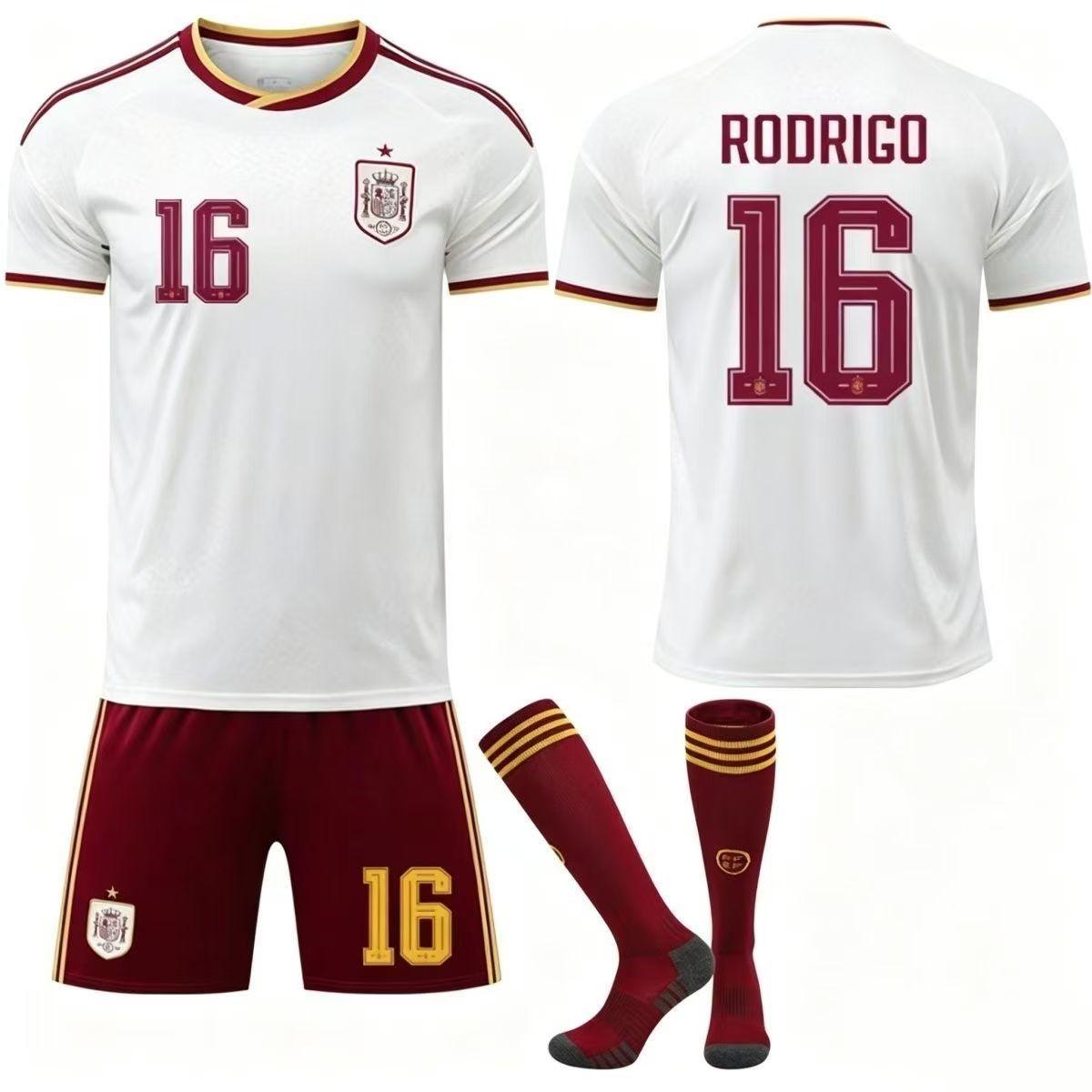 Spanien Trikot mit Logo bestickt 2026 Weltmeisterschaft Trikot Fan Version gleicher Stil Fußballtrikot XXXL