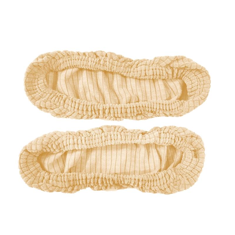 1 Paar wasserdichte Stuhl-Armlehnenbezüge, Stretch-elastischer Büro-Computerstuhl-Schonbezug, staubdichter Stuhl-Ellenbogen-Armbezug, abnehmbar beige