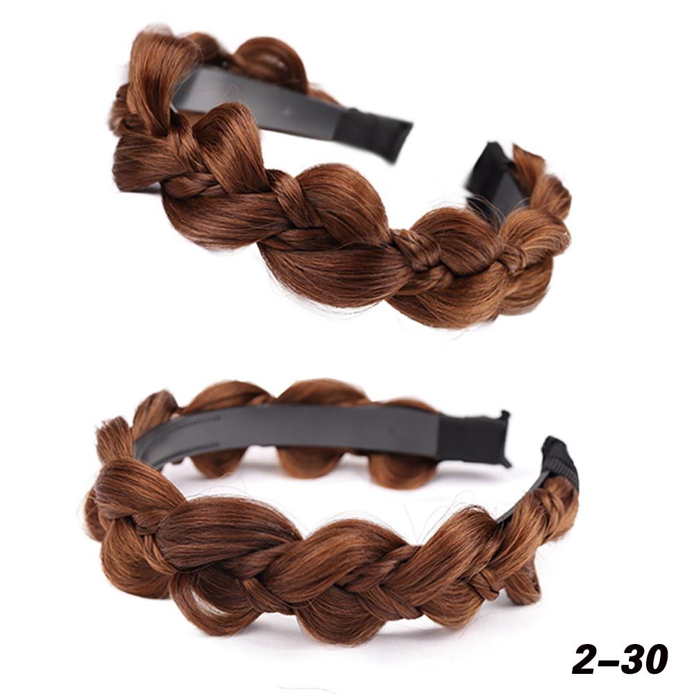 MERISIHAIR Synthetisches Zopfperücken-Stirnband, Twist-Zopf, Haarverlängerung, Reifenhaar, rutschfestes Stirnband für Frauen, Haarteil-Zubehör, Alltagskleidung 13cm