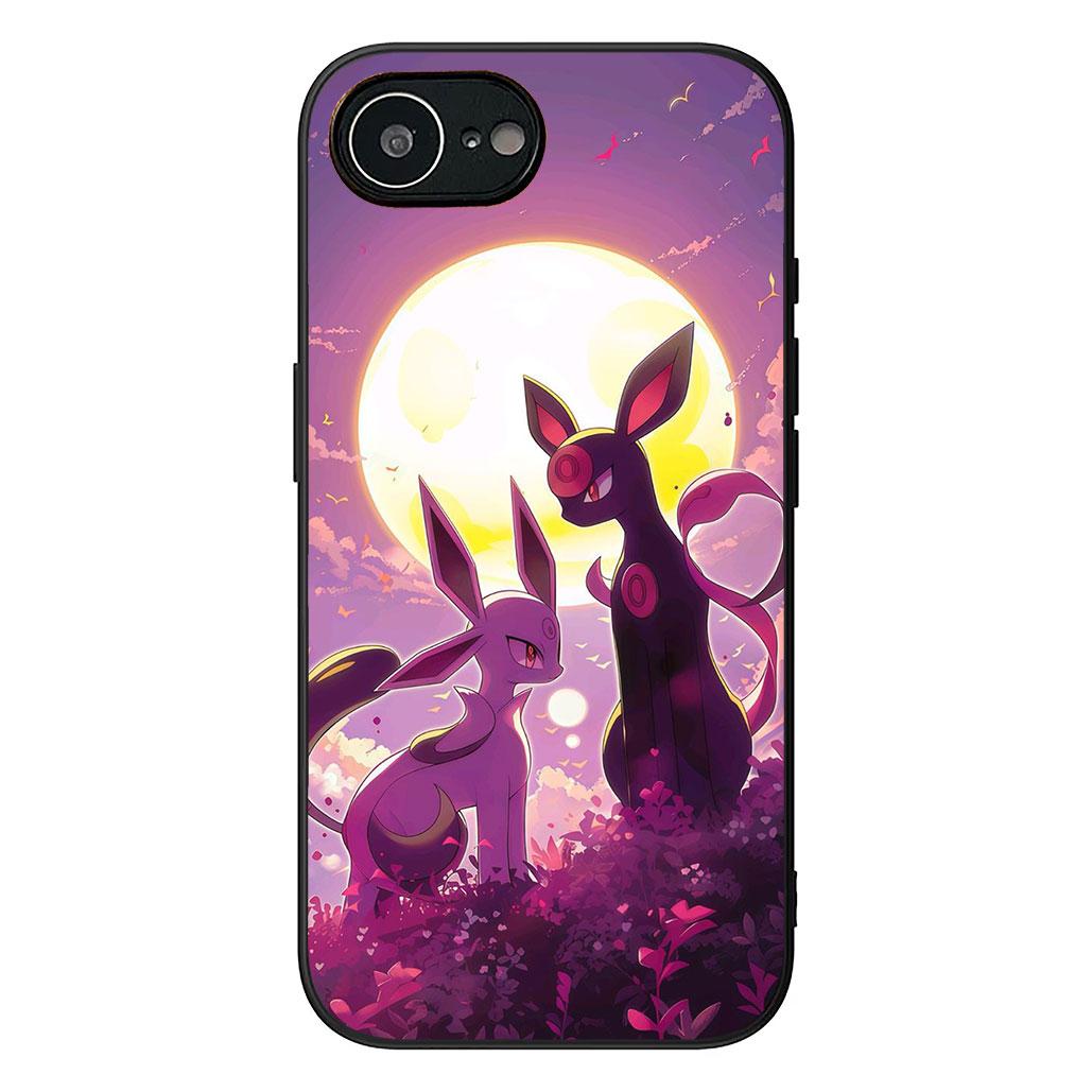 Espeon P-Pokemons Umbreon P-Pikachus Handyhülle für Samsung Galaxy S25 Edge S24 S23 FE Plus Ultra A16 A15 A55 A57 5G Hülle Galaxy S25 Edge