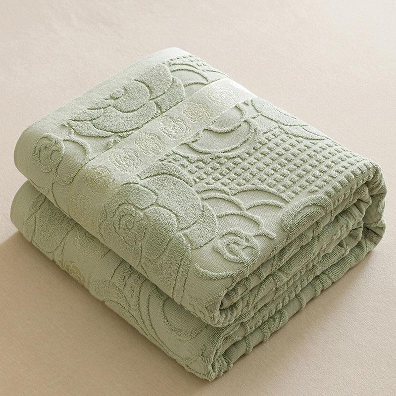 Neue Baumwoll-Handtuchdecke im alten Stil - Sommerdecke für Klimaanlagen, Einzel- bis Doppelbettgröße, Ideal als Geschenk 100x150 cm