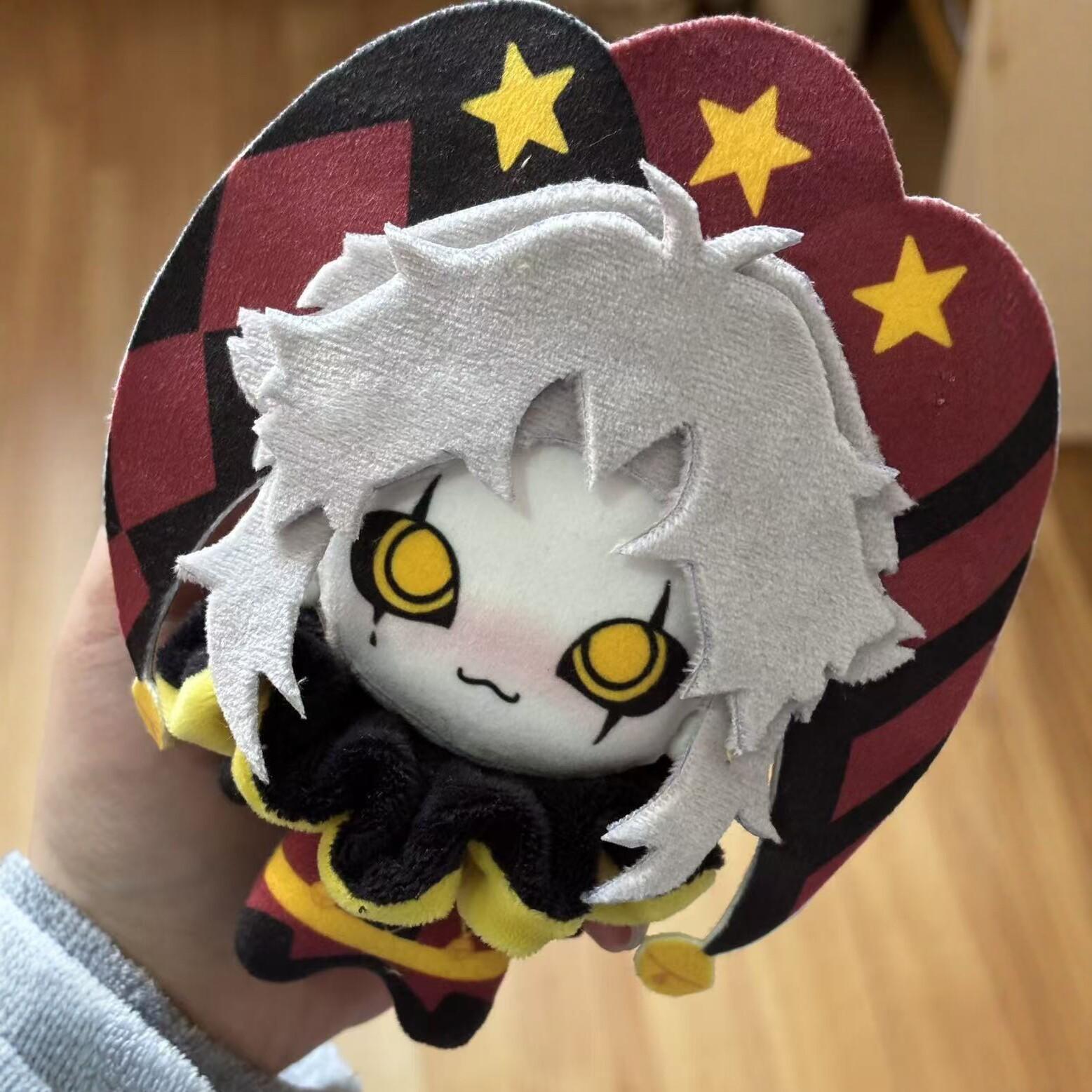 10cm Niedlicher Neuer Stil Pierrot Plüschtier Stoffpuppe Freak Pierrot Dekorative Rucksackanhänger Schlüsselanhänger Puppe Plüschtiere Weihnachtsgeschenke