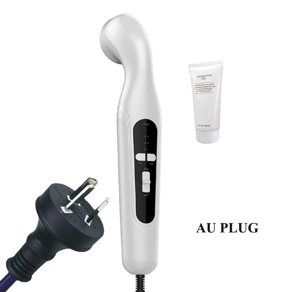 15W Ultraschall-Massagegerät 3 Geschwindigkeiten 27 82 mm Doppeltiefenmassage Muskelkaterlinderung Muskelpflege AU Plug weiß
