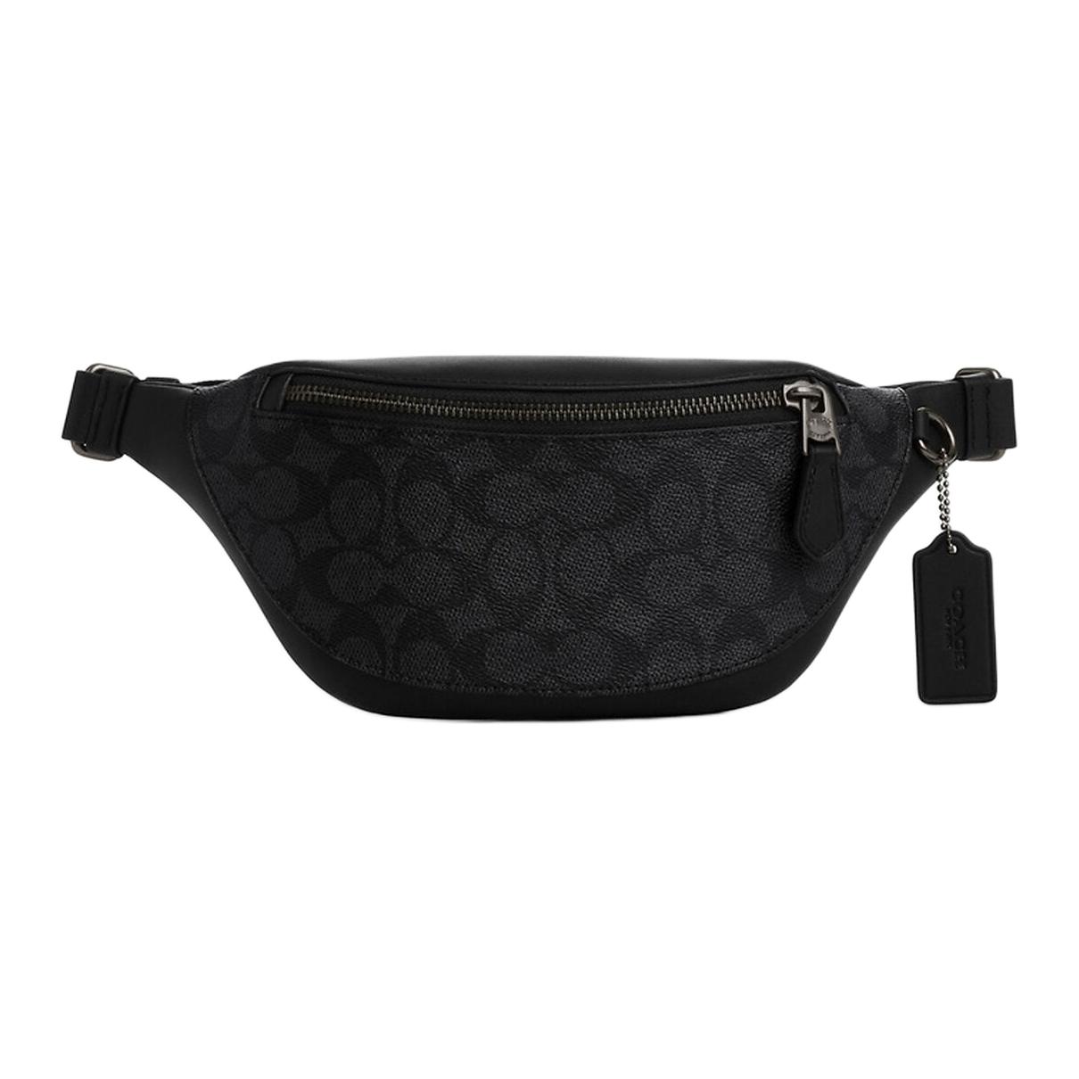 Coach Warren 29 Klassisches Monogramm-Logo Reißverschluss Brusttasche Umhängetasche Beschichtetes Canvas und Leder Gürteltasche Große Herren Taschen CW369-QBMI5 Gift Box Set (Basic Set+Yellow Box)