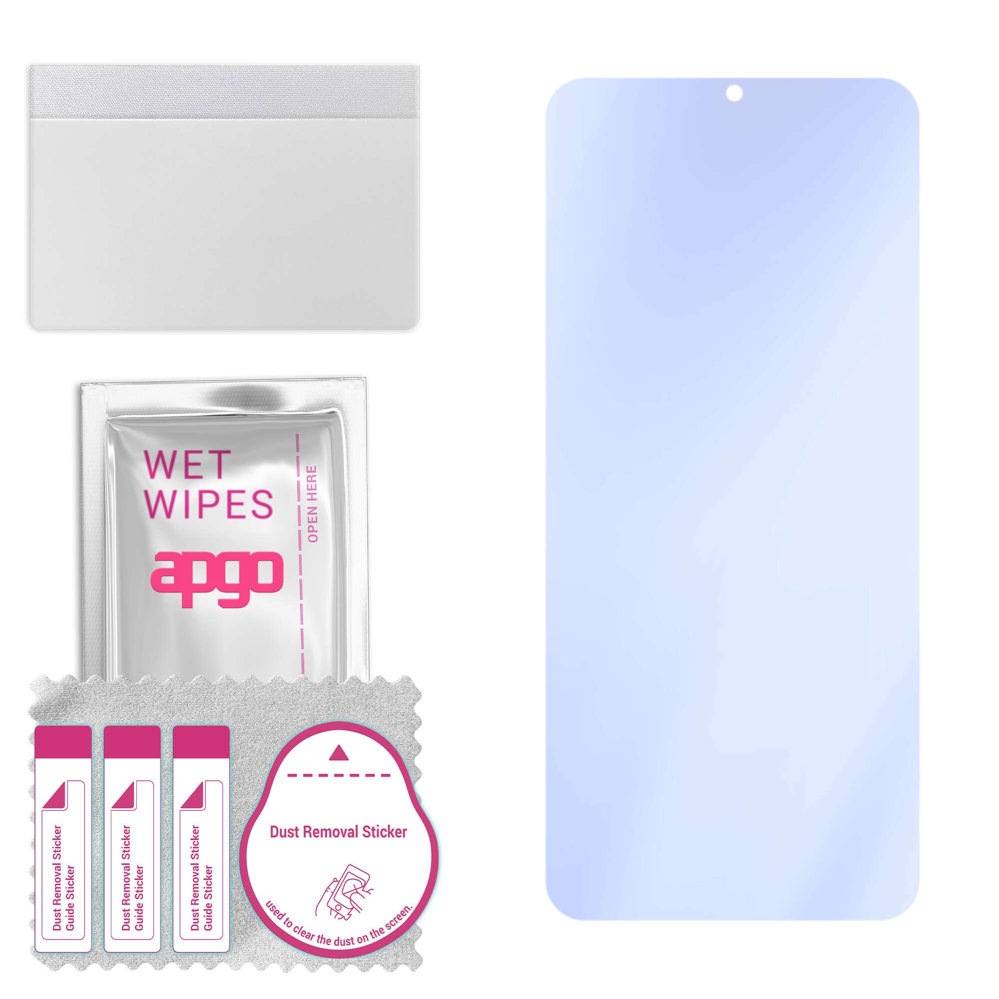 apgo Ultra-Clear 9H Hybrid protective glass compatible with Blackview A60 Plus, flexible nano glass, great replacement for tempered glass, scratch-res