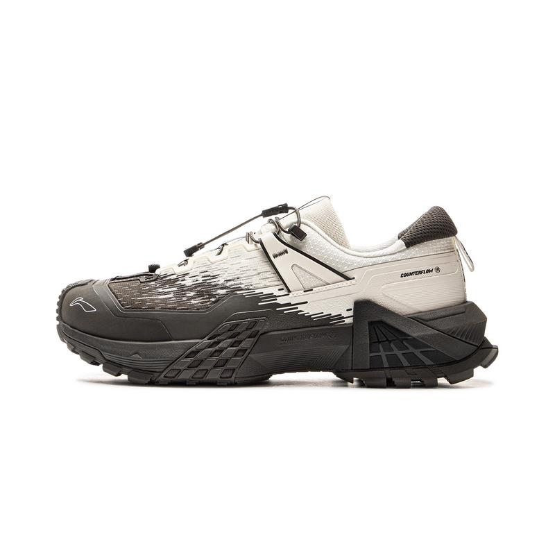 Li Ning CF Su Xing Chuan Pro Modisch Bequem Stoßdämpfend Rutschfest Abriebfest Low-Top Wanderschuhe Unisex Wanderschuhe AHTU017-9 42⅓