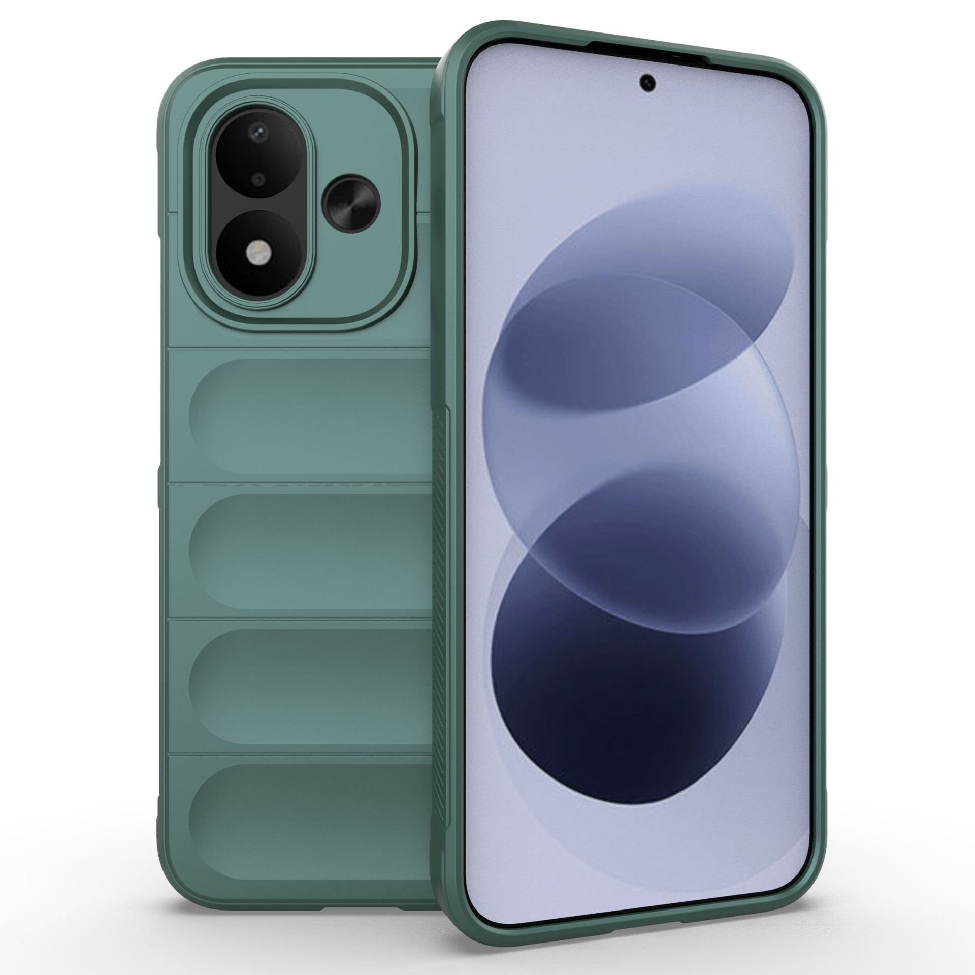Xiaomi Redmi Note 17 5G Handyhülle, Waschbare Weiche TPU Handyhülle Cover für Xiaomi Redmi Note 17 5G grün