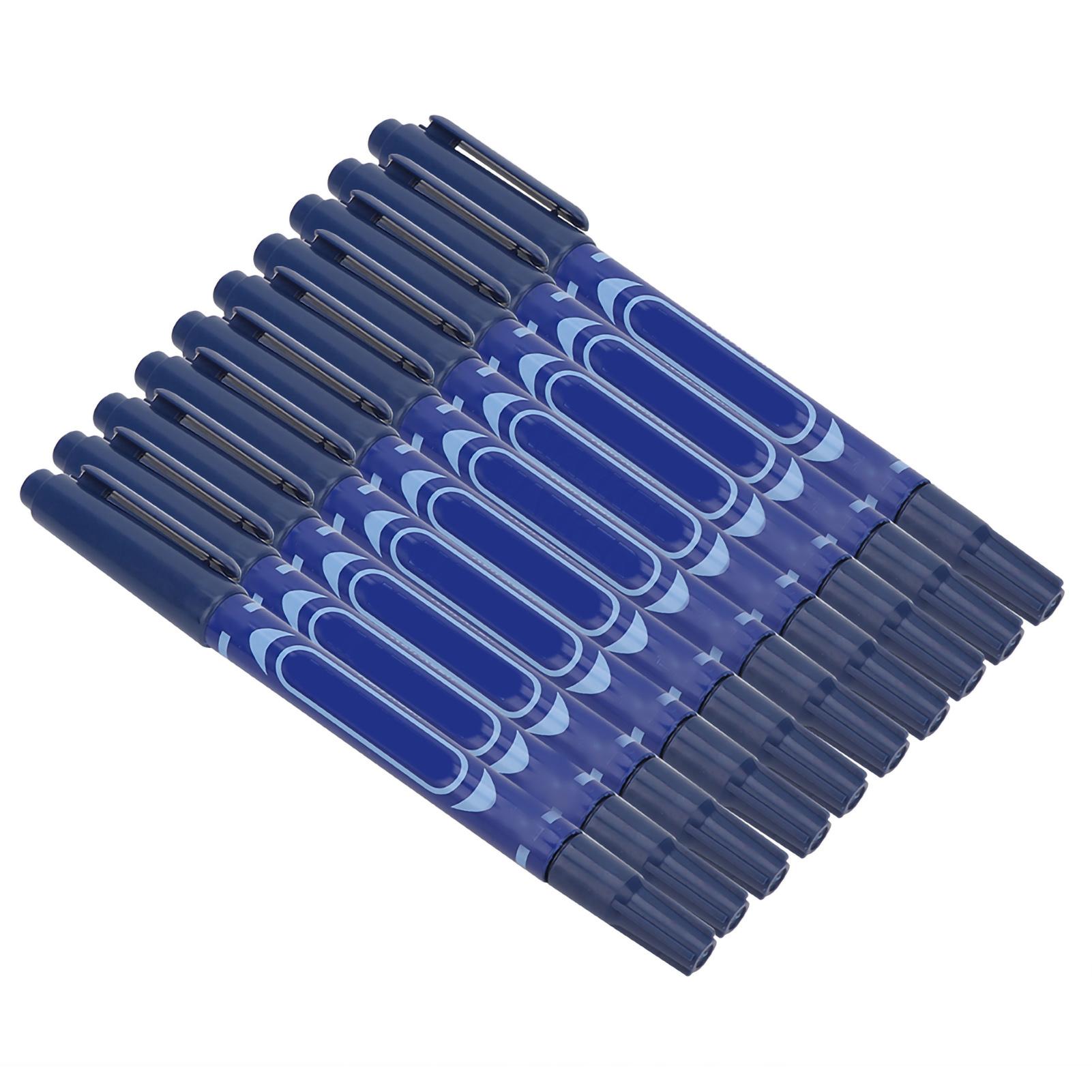 10 Stück Doppelseitiger Tattoo Piercing Positionierung Hautmarker Markierungsstift Tattoo Werkzeug (blau)