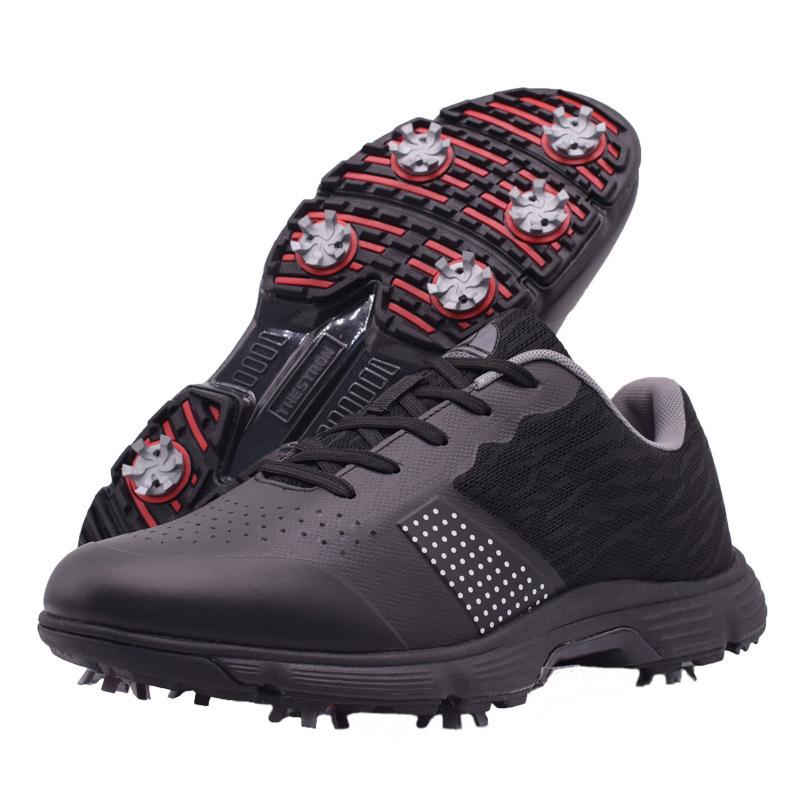 Wasserdichte Golfschuhe für Herren ohne Spikes, Outdoor-Golf-Sport-Trainings-Sneaker, klassische Herren-Golf-Sneaker, große Größe 13 14 46