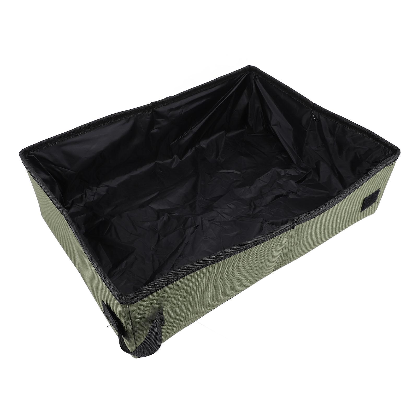 Reise Katzenklo Faltbar Tragbar Wasserdicht Oxford Stoff Offen Reiseutensilien Grün