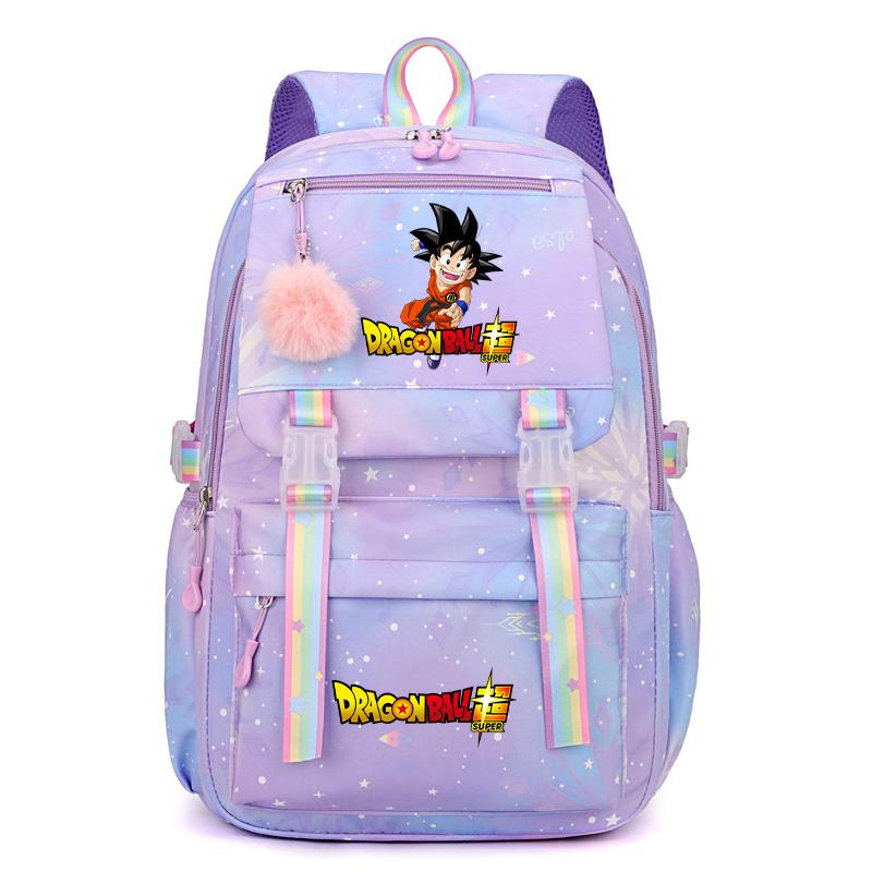 Anime Dragon Ball Rucksack Damen Rucksack mit großer Kapazität Bedruckter Mädchenschulranzen für Teenager Frauen Diebstahlsicher Reise Freizeit Tasche Rucksack Mochila