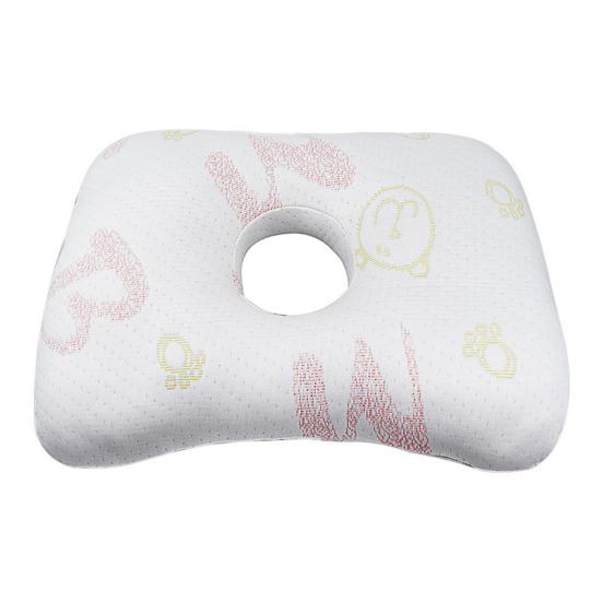 Seitenschläferkissen mit Ohrloch Ergonomisches Ohrpiercing-freundliches Kissen Maschinenwaschbares Kissen zur Linderung von Ohrenschmerzen A rosa