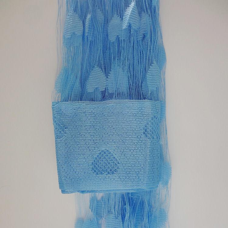 Romantischer Liebes-Linien-Vorhang, Quasten-Türvorhang, süßer Pfirsich-Herz-Vorhang, Trennwand-Hängevorhang (1 Stück) himmelblaue