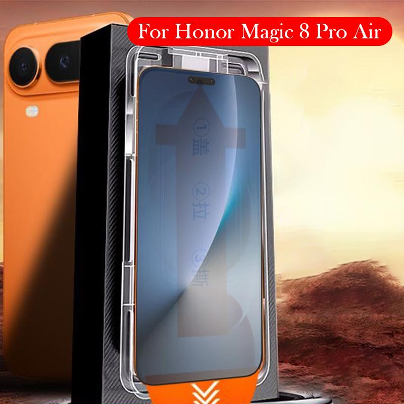 2 Stück Gehärtetes Glas für Honor Magic 8 Pro Air Staubfreier Installationsfilm Displayschutz für HONOR MAGIC 8 PRO AIR ForHonorMagic8ProAir&1PC