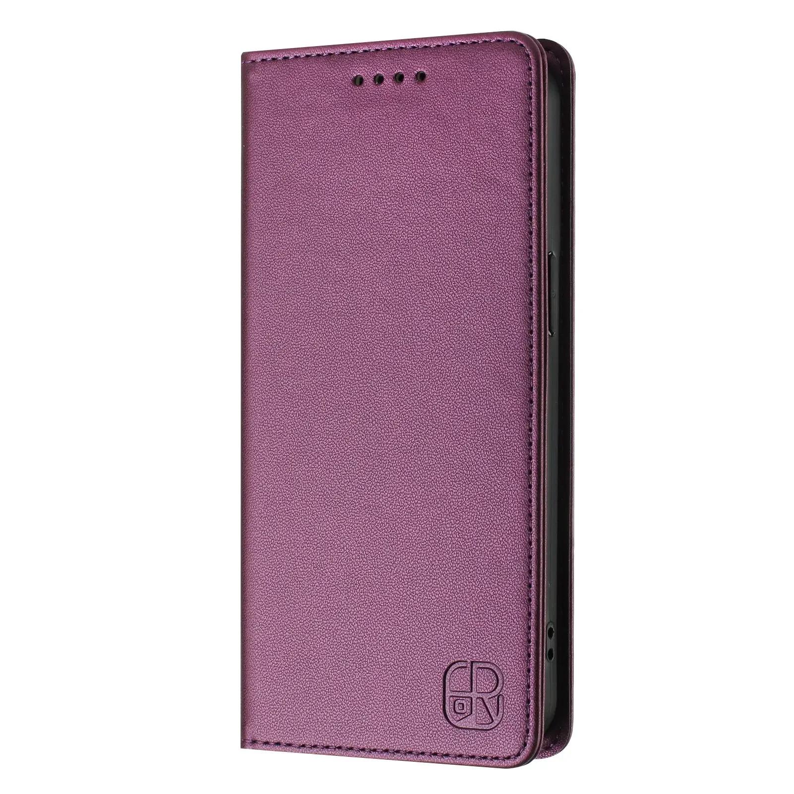 Hüllen für Samsung Galaxy J4 J6 2018 Plus Core Hülle Cover coque Flip Wallet Handyhüllen Sunjolly For Galaxy J6 Plus himbeere