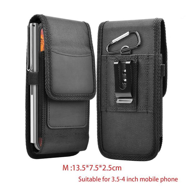 Universelle Oxford-Nylon-Handytasche, Gürtelclip, Tasche, Hüfttasche für 8,9–16 cm (3,5–6,3 Zoll) große Telefone M