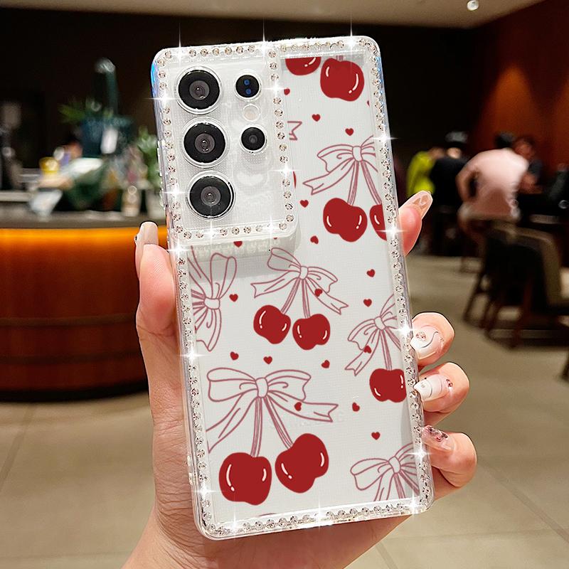 Cartoon Sonnenblume Weiche Hülle Für Samsung Galaxy A56 A55 A54 A36 A15 A16 A26 5G S25 Edge S24 S22 Ultra S23 FE Diamant Handyhülle Galaxy S23 FE