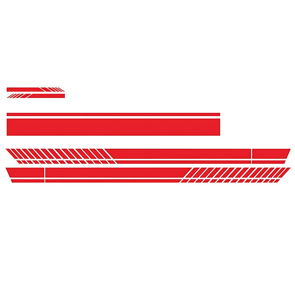 5 teile/satz Universal Auto Auto Aufkleber Nicht Verblassen Mode Farbe Streifen Auto Aufkleber Racing Streifen Seite Rückspiegel Dekor Aufkleber rot