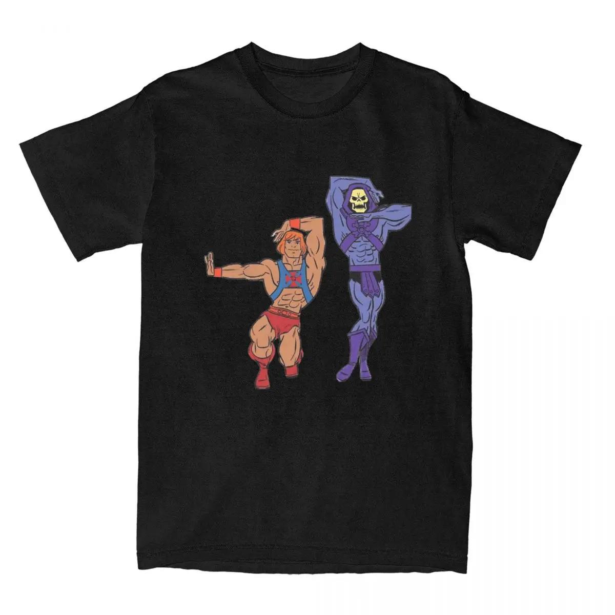 Masters Of The Universe He-Man Skelett Bekleidungshemd für Männer Frauen Heman He Man Awesome Printed Cloth XXXXL schwarz