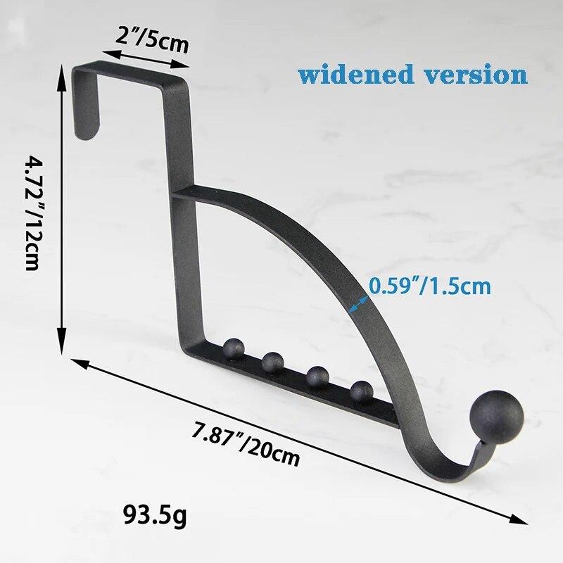 Über der Tür Haken Kleiderbügel Mantel Hut Haushalt Halter Lagerung Mehrzweck Kleiderbügel Organizer Haken Tasche Hot Organisation Haushalt schwarz