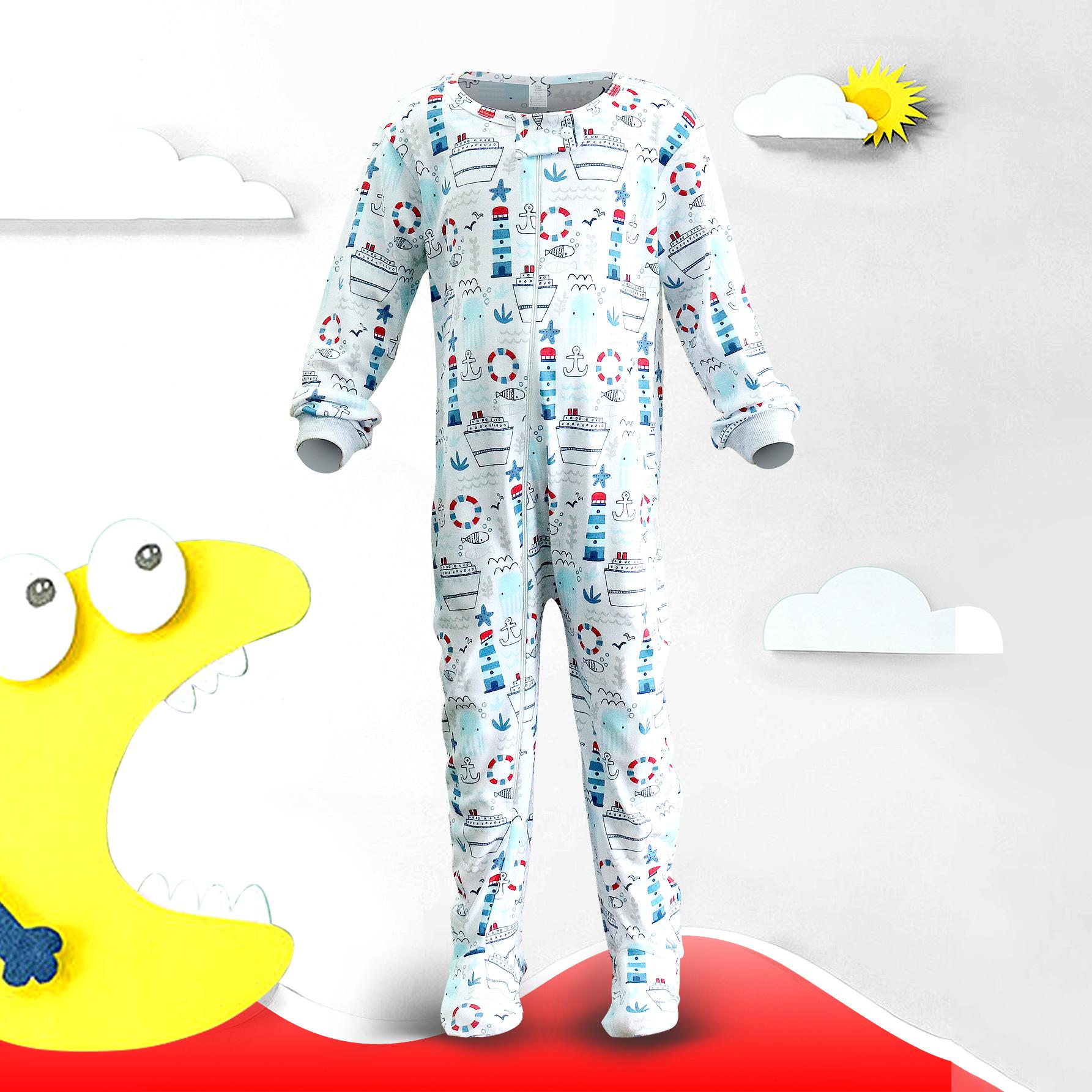 Baby Kinder 2 bis 7 Jahre alt Einteiliger Strampler Langarm 100% Baumwolle Kleidung Reißverschluss Jungen und Mädchen Kleidung Pyjama Strampler 116 weiß