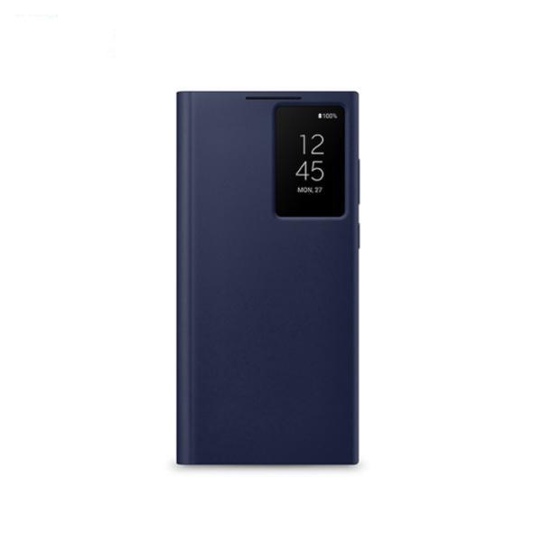 Smart View Flip Case Hülle Für Samsung Galaxy S22 Ultra S22Ultra Smart Clear View Handyhülle blau