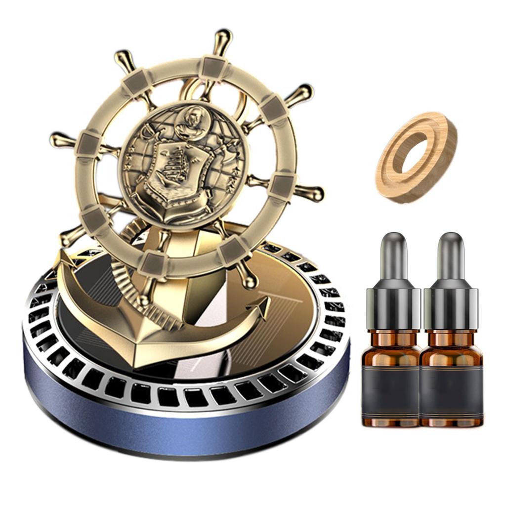 Solar-Auto-Lufterfrischer, Zubehör, Duftdekoration, Auto-Aroma-Zubehör, Innen-Parfüm-Diffusor blau