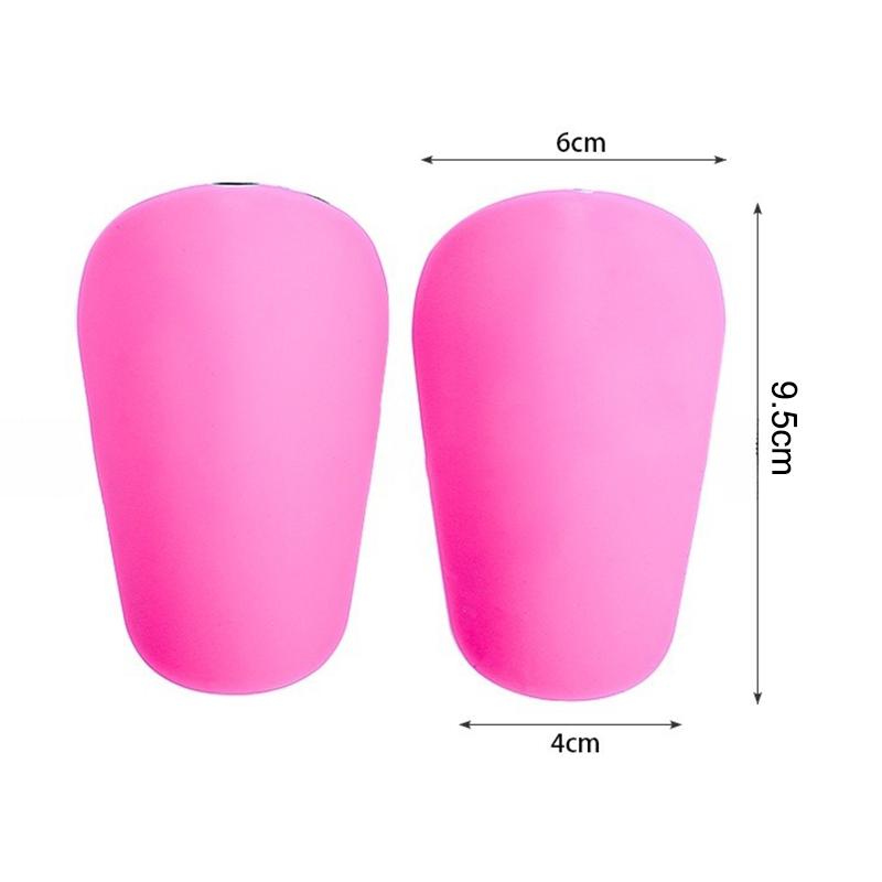 1 Paar Mini Fußball Schienbeinschoner Fußball Eva Plastik Schienbeinschoner Polster Fußballtraining Schienbeinschutz Fußball Trainingsausrüstung rosa