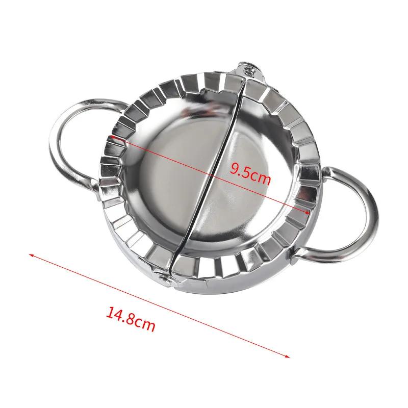 Knödelformer aus Edelstahl, Knödelhautform, Ravioli-Maker-Presse, Kuchenherstellungspresse, Wrapper, Gebäckmaschine, Küchenzubehör 14.8cm