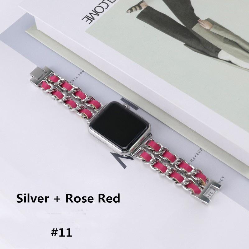 Edelstahl Leder für Apple Watch Armband Uhrenarmband für Apple Watch Serie 7 SE 6 5 4 3 2 SE 38mm 40mm 42mm 44mm 41mm 45mm iWatch 42mm/44mm/45mm