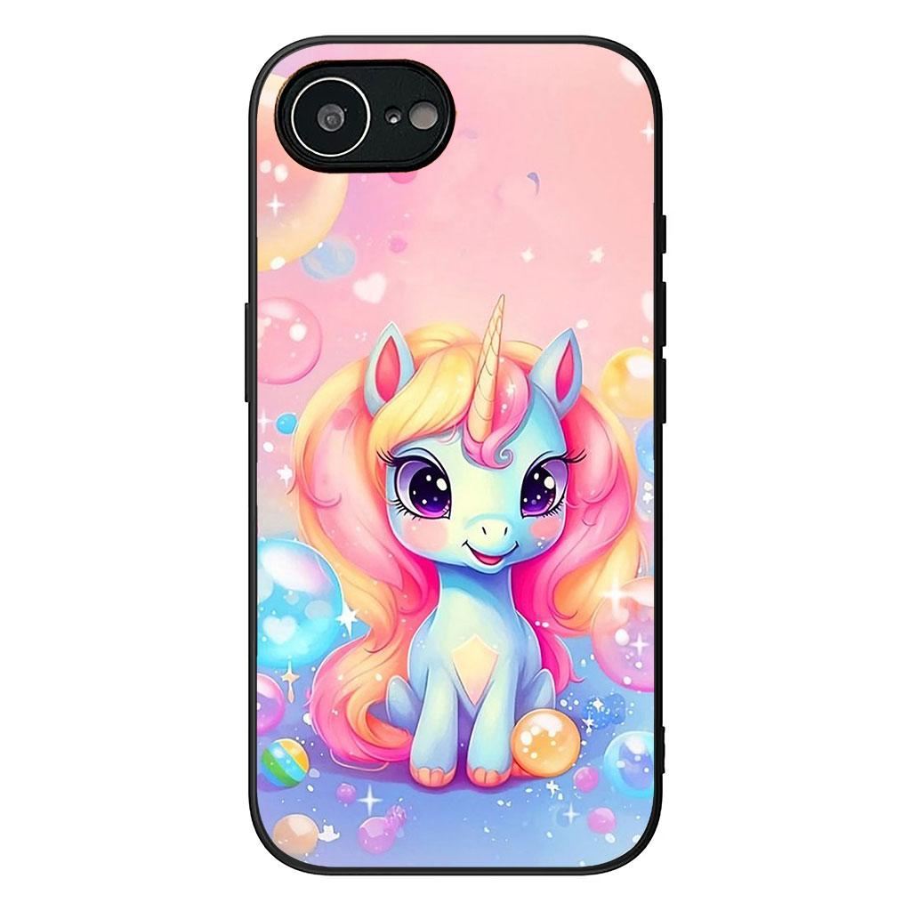 Einhorn Pferde Comics Cartoon Hülle für Samsung Galaxy A36 A17 A26 A07 A35 A54 A53 A13 A33 A34 S8 S9 S20 S21 FE S10 Plus Hülle Galaxy A36 5G