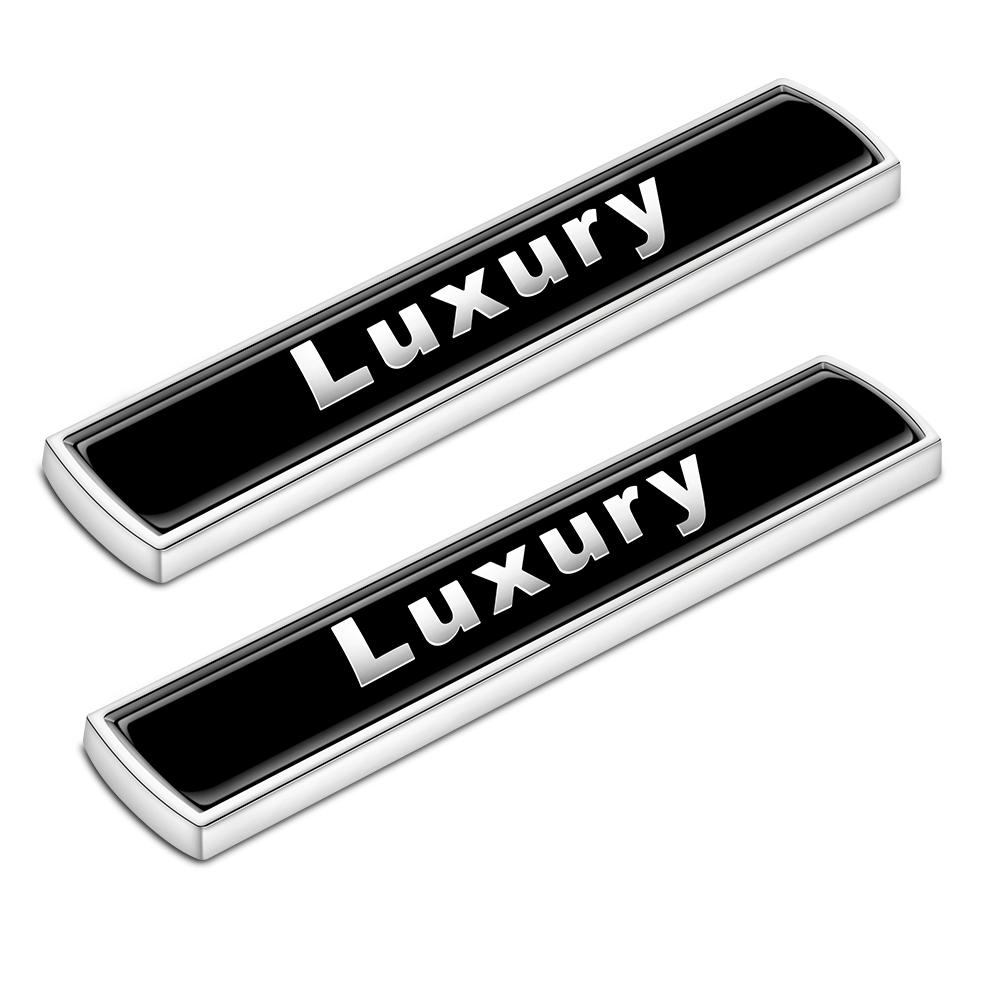 2 Stück Side Fender Luxus Abzeichen 3D Metall Emblem Aufkleber Auto Tuning für BMW F11 5 Series 518d 520i 528i 530i 535i 530d schwarz